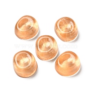 Translucent Resin Cabochons, Irregular Oval, PeachPuff, 14x16x7mm(CRES-M019-02C)