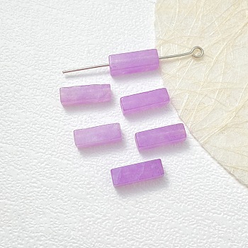 Natural Amethyst Beads, Cuboid, 13x4x4mm, Hole: 1.4mm