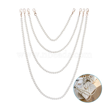 8pcs 8 styles perles rondes acryliques blanches poignées de sac(FIND-TA0001-40)-2