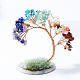 ランダムなグラデーションカラーの宝石用原石、生命の木、風水装飾品(TREE-PW0001-15A)-1