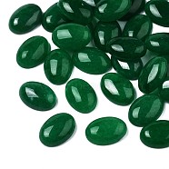 Natural Malaysia Jade Cabochons, Oval, Green, 14x10x4~5mm(G-R415-14x10-26)