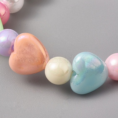 Bracelets extensibles en perles acryliques pour enfants(BJEW-JB04833-M)-3