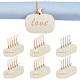 30 Sets 3 Style Unfinished Wooden Napkin Rings Tags Set(DIY-FH0005-62)-1
