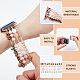 Bling Synthetic Mixed Stone Beaded Stretch Watch Bands(STAS-WH0029-72)-3
