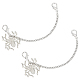 2Pcs Alloy Spider Charm Shoe Chains(FIND-AN0001-06)-1