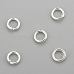 304 Stainless Steel Open Jump Rings, Round, Silver, 20 Gauge, 4.5x0.8mm, Inner Diameter: 2.8mm(STAS-H380-10S-L)