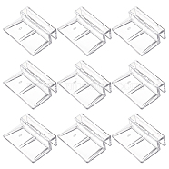 Olycraft Aquarium Fish Tank Acrylic Clips Glass Cover Support Holders, Clear, 54x42x18mm, 24pcs(AJEW-OC0002-17)