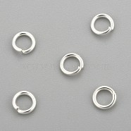 304 Stainless Steel Jump Rings, Open Jump Rings, Silver, 20 Gauge, 4.5x0.8mm, Inner Diameter: 2.8mm(STAS-H380-10S-L)