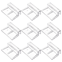 Olycraft Aquarium Fish Tank Acrylic Clips Glass Cover Support Holders, Clear, 54x42x18mm, 24pcs(AJEW-OC0002-17)