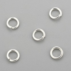 304 Stainless Steel Jump Rings, Open Jump Rings, Silver, 20 Gauge, 4.5x0.8mm, Inner Diameter: 2.8mm(STAS-H380-10S-L)