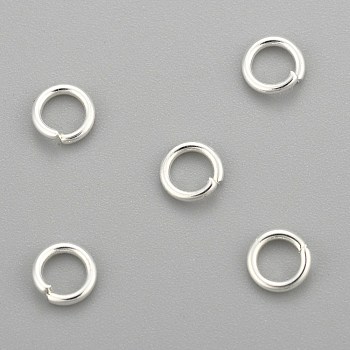 304 Stainless Steel Jump Rings, Open Jump Rings, Silver, 20 Gauge, 4.5x0.8mm, Inner Diameter: 2.8mm