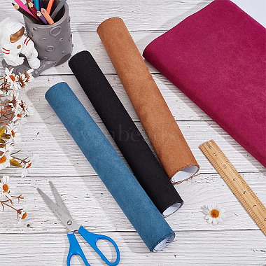 4 Sheets 4 Colors Faux Suede Book Covers(DIY-CP0011-15B)-4