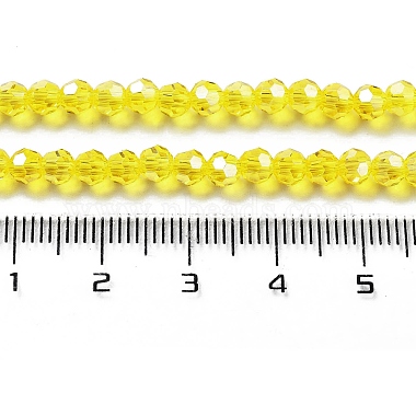 plaquent verre transparent perles brins(EGLA-A035-T4mm-A03)-4