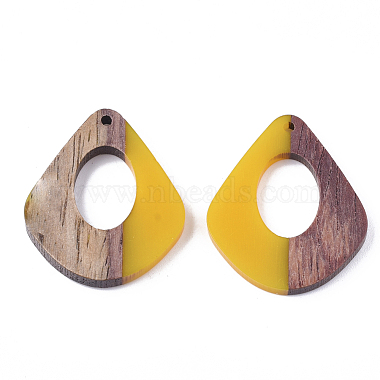 Resin & Walnut Wood Pendants(RESI-S358-06H)-2