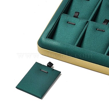 18-Slot PU Leather Pendant Necklace Display Tray Stands(VBOX-C003-05A)-4