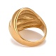 Ion Plating(IP) 304 Stainless Steel Textured Chunky Finger Ring for Women(RJEW-B040-03B-G)-3