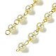 Handmade Round Glass Pearl Beads Chains for Necklaces Bracelets Making(AJEW-JB00036-07)-3