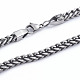 Men's 304 Stainless Steel Wheat Chain & Cuban Link Chain Necklaces(NJEW-L173-001-AS)-1