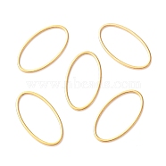 201 Stainless Steel Linking Rings, Oval, Golden, 21x11x1mm(STAS-C030-04B-G)