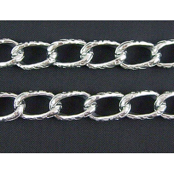 Aluminum Chain, Silver Color, 8.2x13.5x1.8mm