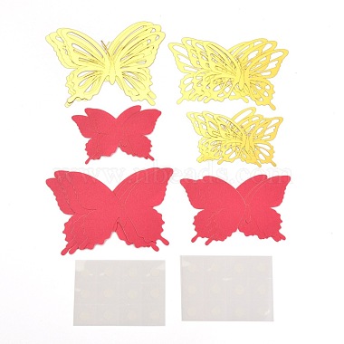 Cerise Butterfly Plastic Decoration