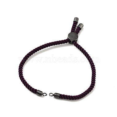 Half Finished Twisted Milan Rope Slider Bracelets(FIND-G032-01B-13)-2