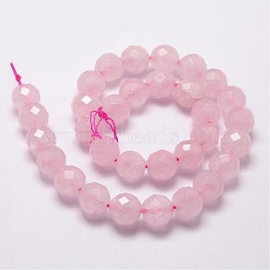 Chapelets de perles en quartz rose naturel(G-D840-21-6mm)-2