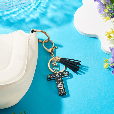 1Pc Resin Letter Keychains(KEYC-TADJ0001-09T)-5