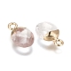 Electroplate Natural Quartz Crystal Charms(G-S344-09H)-2