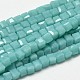 Faceted Cube Glass Beads Strands(X-EGLA-J133-C06)-1