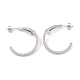 Ion Plating(IP) 304 Stainless Steel Stud Earrings(EJEW-P191-33)-2