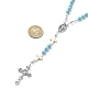 Synthetic Turquoise Rosary Bead Necklaces(NJEW-TA00122-02)-3