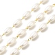 Chaînes de perles de verre ovales faites à la main(CHS-I019-10G)-1