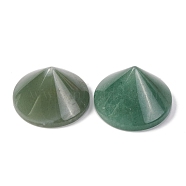 Natural Green Aventurine Cabochons, Cone, 30x17.5mm(G-Q184-01C)