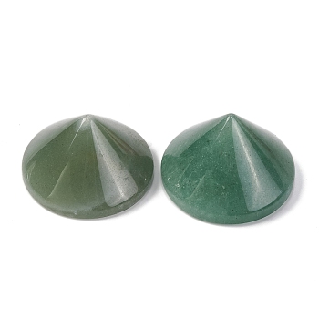 Natural Green Aventurine Cabochons, Cone, 30x17.5mm