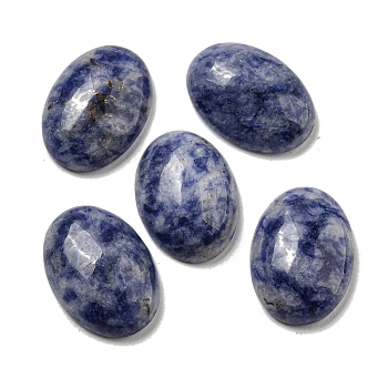 Natural Blue Spot Jasper Cabochons, Oval, 18x13x5~5.5mm