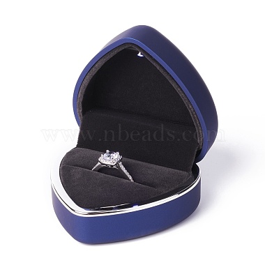 Heart Plastic Jewelry Ring Boxes(OBOX-F005-04A)-3