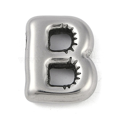 Stainless Steel Color Letter B 304 Stainless Steel Pendants