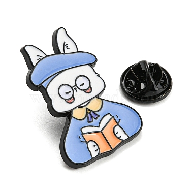 Cartoon Rabbit Enamel Pins(JEWB-G026-04A)-3