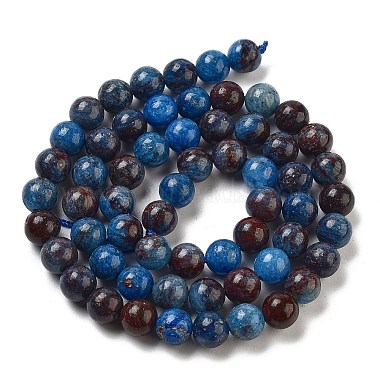 Natural Blue Opal Beads Strands(G-H045-A02-8MM-01)-4