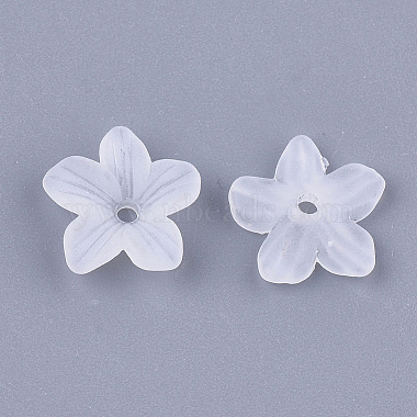 5-Petal Transparent Acrylic Bead Caps(X-FACR-T001-06)-2