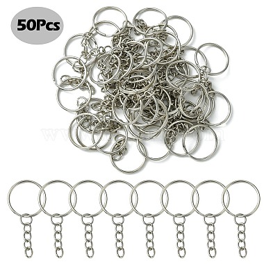 Stainless Steel Color Ring Iron Keychain Clasps