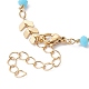 Handmade Brass Cobs Chain Bracelet Making(AJEW-JB01150-23)-3
