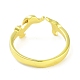 Dog Brass Open Cuff Rings for Women(RJEW-S416-01P)-3