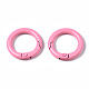 Spray Painted Eco-Friendly Alloy Spring Gate Rings(X-PALLOY-T080-01-NR)-3