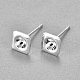 304 Stainless Steel Ear Stud Components(STAS-G187-13S)-1