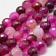 Faceted Natural Striped Agate/Banded Agate Beads Strands(G-F447-4mm-H08)-1