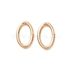 1/20 14K Gold Filled Open Jump Rings, Saw Cut Oval, Yellow Gold Filled, Real 14K Gold Filled, 6.3x4x0.7mm, Inner Diameter: 4.5x2mm(KK-CBAF172-04D-G)