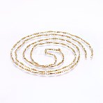 304 Stainless Steel Links Chains, Unwelded, Golden, 2.5mm(CHS-I002-08G)