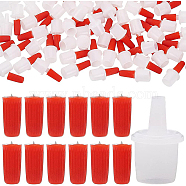 80Pcs PP Plastic Glue Bottle Replacement Tip Caps, with 80Pcs Mouth Tips, for Plastic Squeeze Bottles, Mixed Color, Cap: 13x20mm, Hole: 0.9mm, Inner Diameter: 8mm, Mouth Tips: 14x7mm(FIND-BC0003-59)